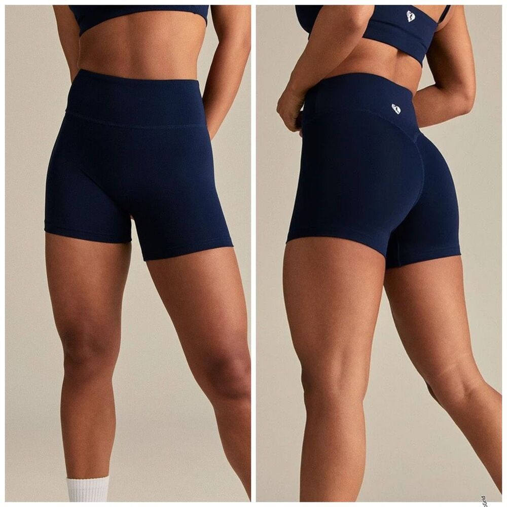 Women’s Best Sapphire Blue High Waisted Essential Shorts Large NEW Women